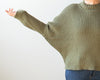 Honest Cotton Mock Neck Crop Sweater