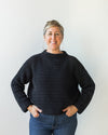 Honest Cotton Crochet Crew Sweater