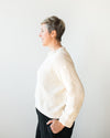 Honest Cotton Crochet Crew Sweater